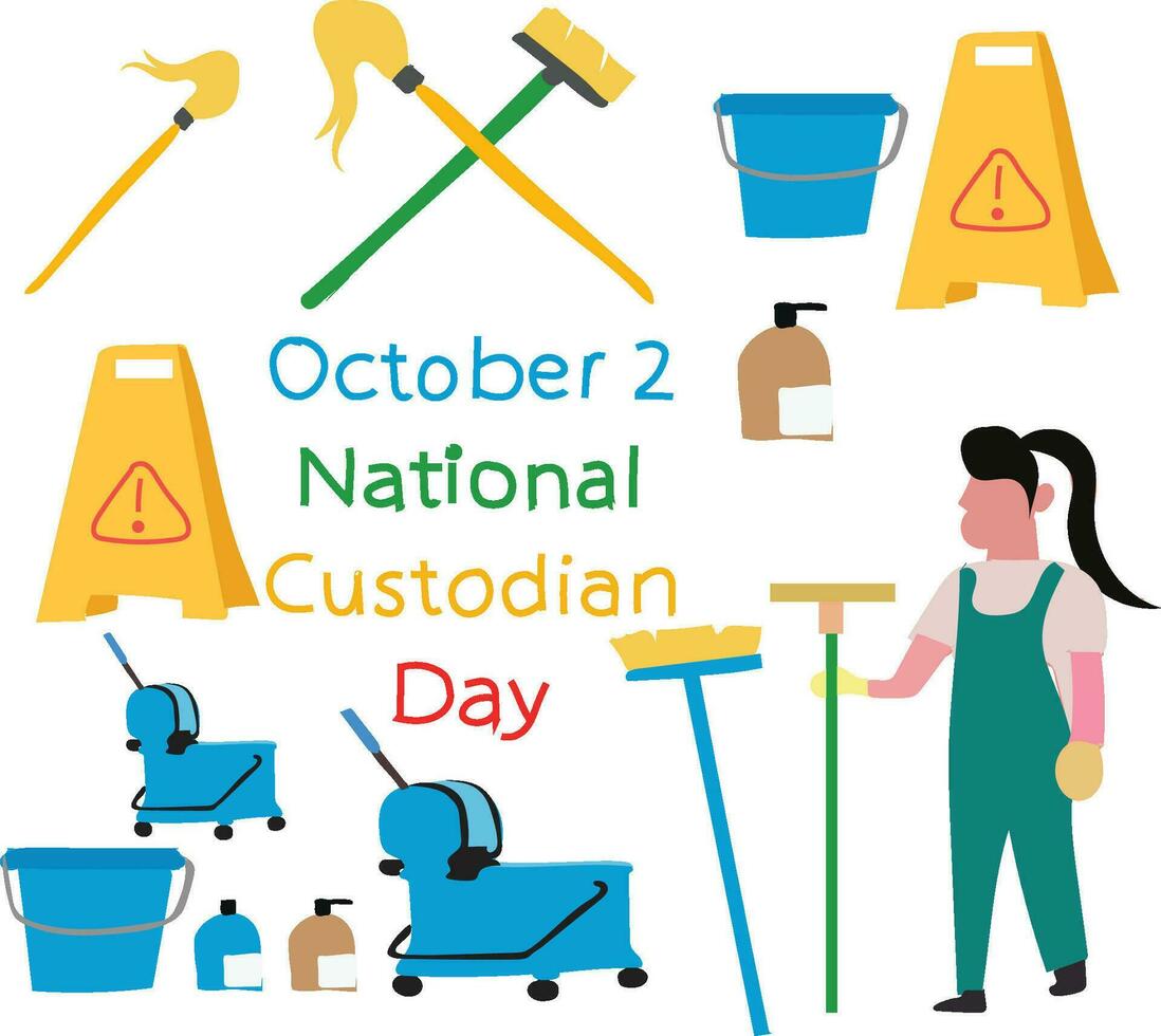 National Custodian Day vector