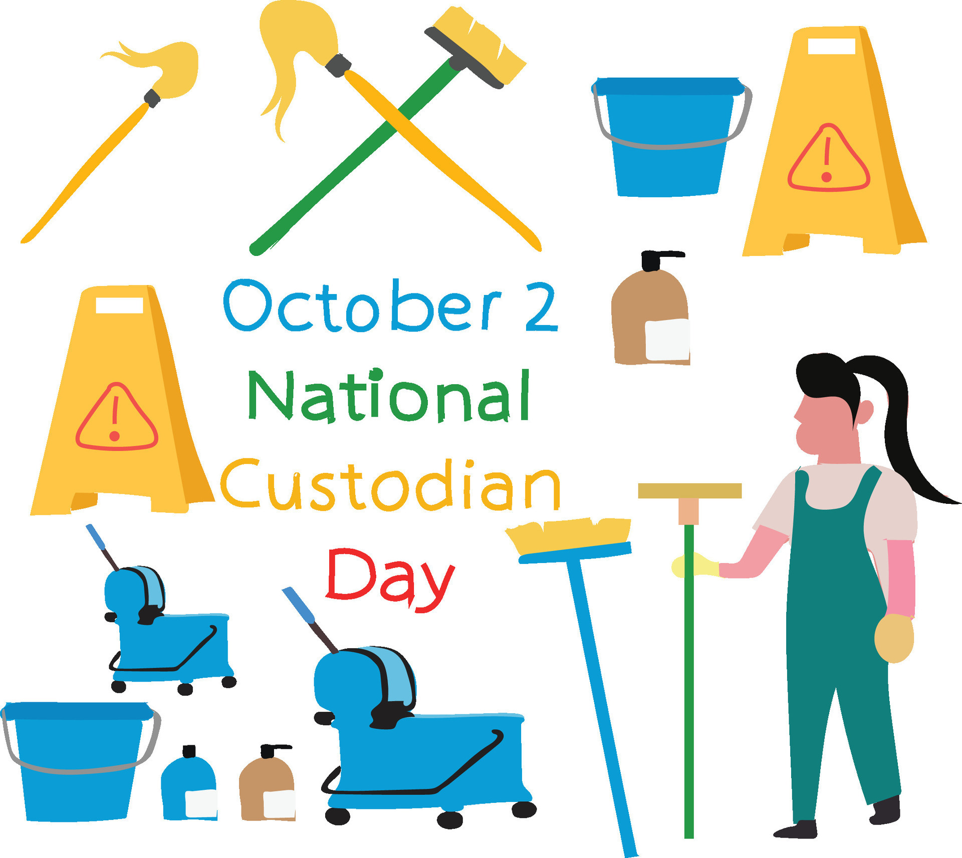 National Custodian Day 28636927 Vector Art at Vecteezy
