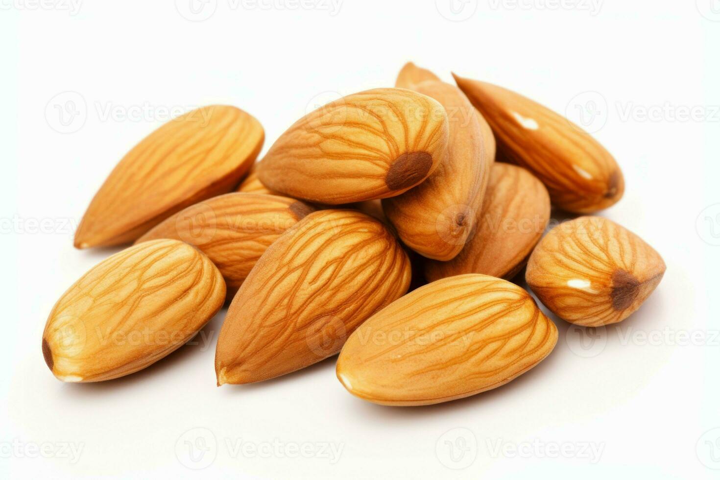 Almond nuts. Generate Ai photo