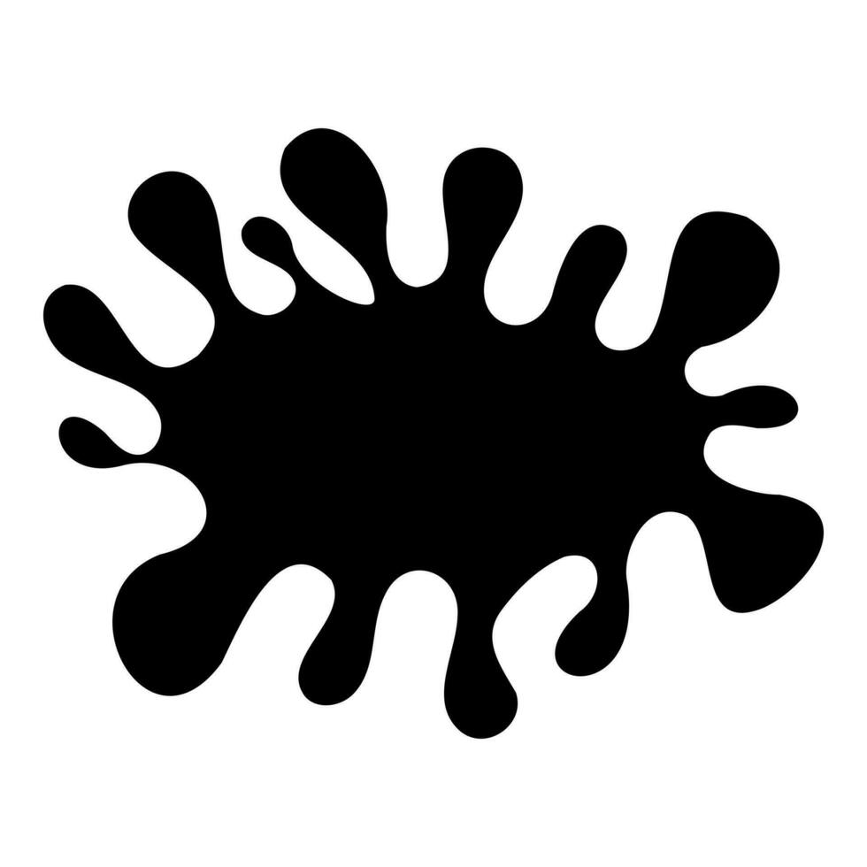 black vector blot with smooth edges