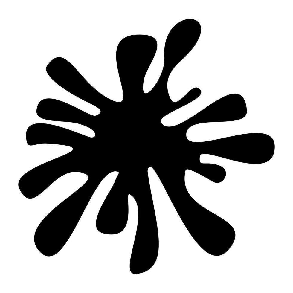 multi-pointed vector black blot with smooth edges 28637082 Vector Art ...