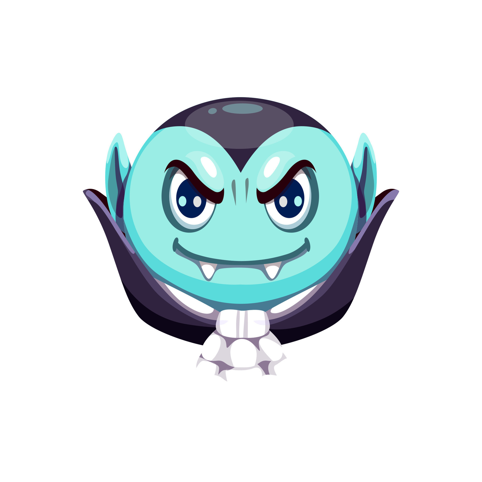 Cartoon Halloween vampire vector emoji character 28637164 Vector Art at