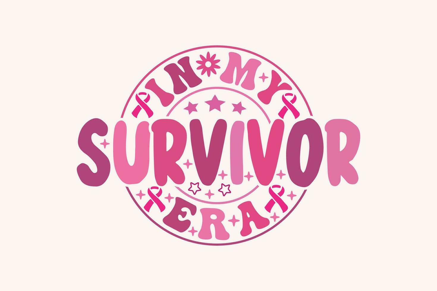 In My Survivor Era EPS t-shirt Design vector