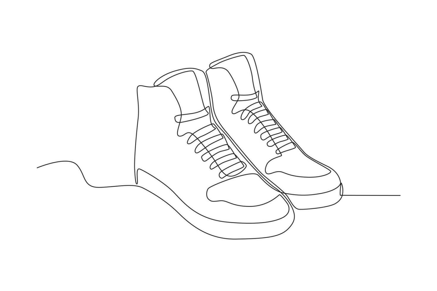 A trendy shoe vector