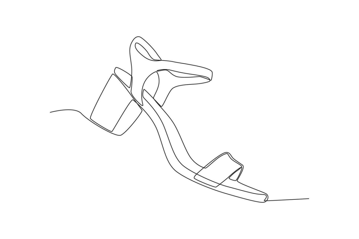 A woman's cone heels vector