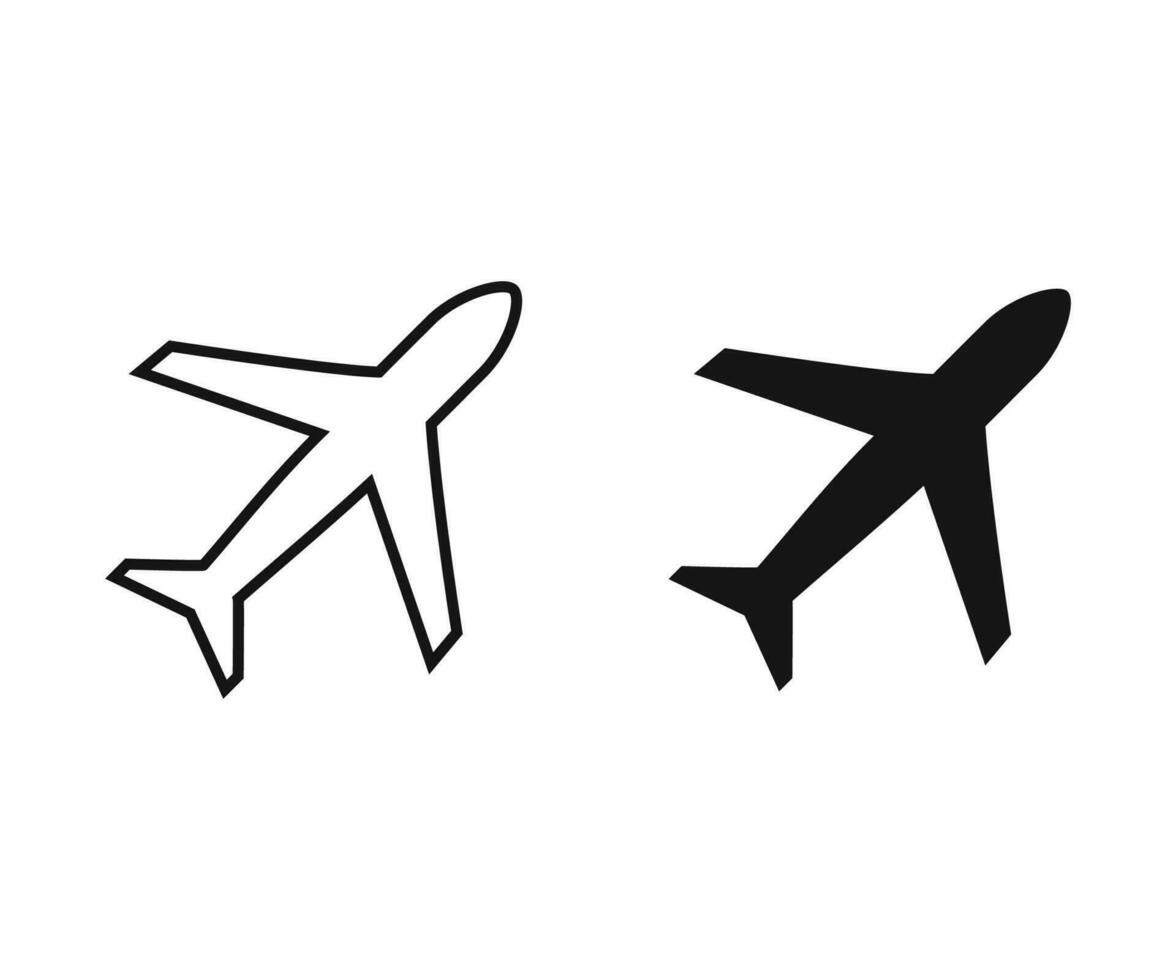Airplane icon illustration. Airplane icon vector, in trendy flat style isolated on a white background vector