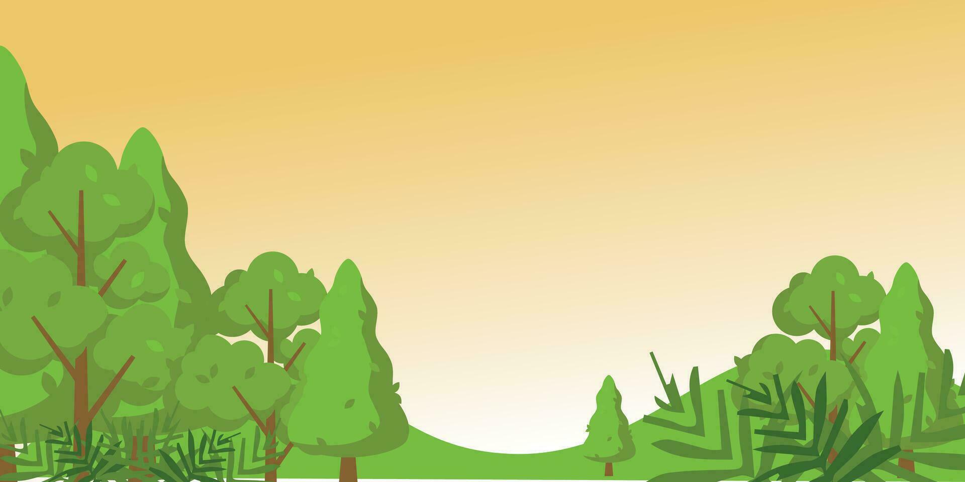 hermosa escena de naturaleza , paisaje vector ilustración