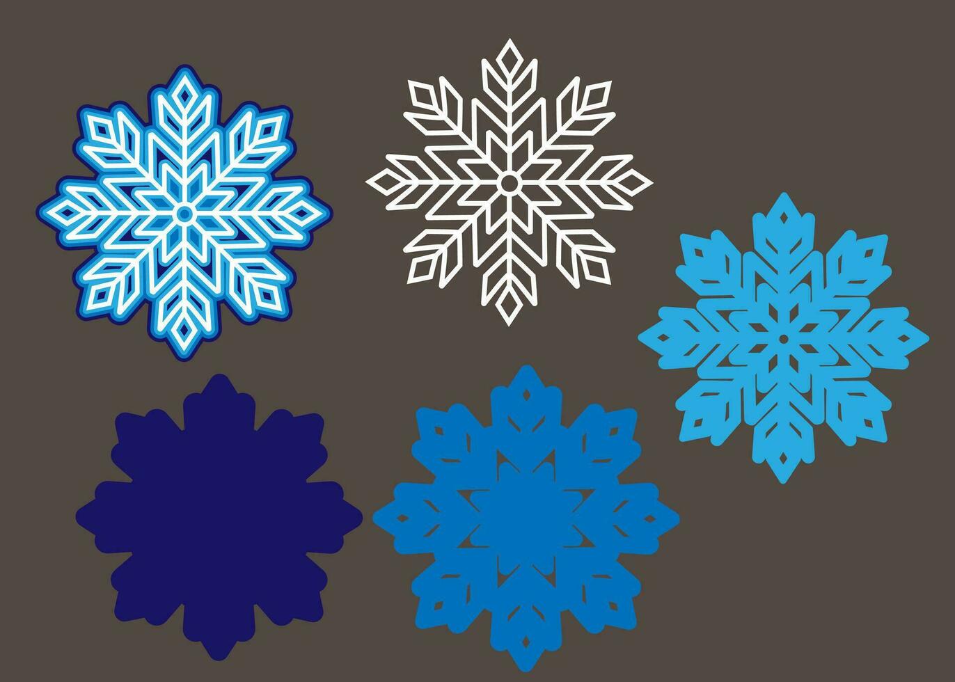 calado en capas copo de nieve para corte bricolaje artesanía. vector