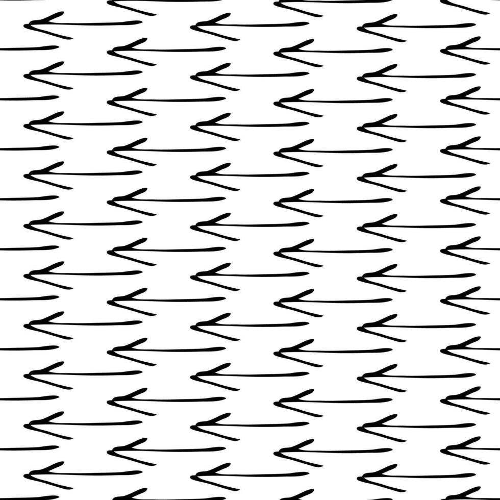 Seamless pattern with doodle arrows vector