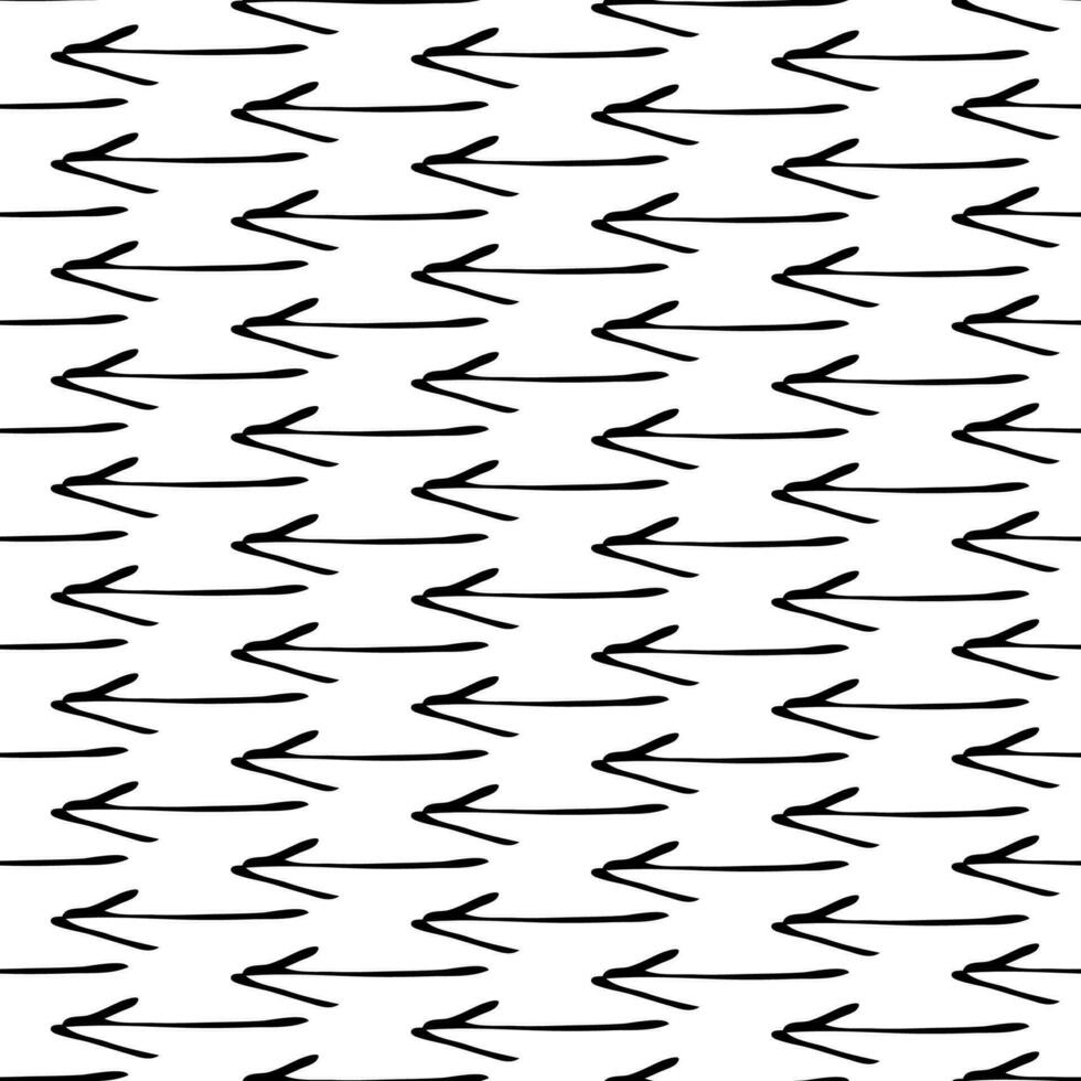 Seamless pattern with doodle arrows vector