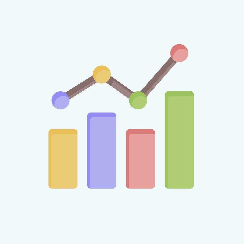 Icon Benchmarking. related to Business Analysis symbol. flat style simple design editable. simple illustration vector