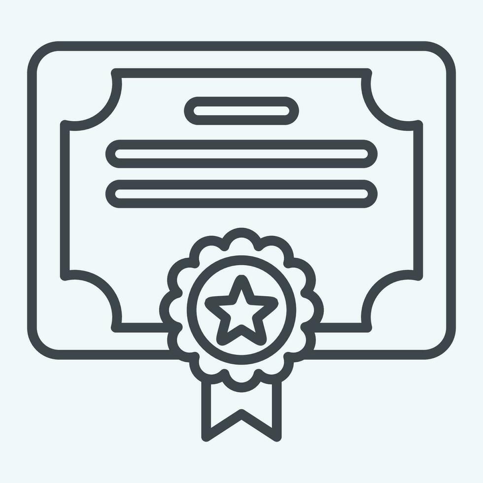 Icon Award 8. related to Award symbol. line style. simple design editable. simple illustration vector