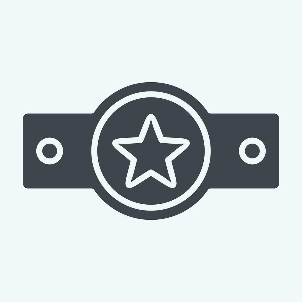 Icon Award 3. related to Award symbol. glyph style. simple design editable. simple illustration vector