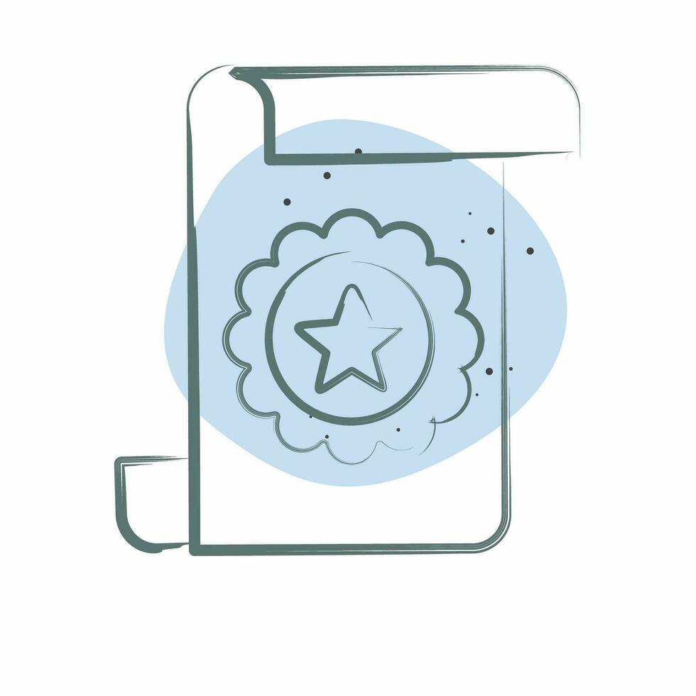 Icon Award 2. related to Award symbol. Color Spot Style. simple design editable. simple illustration vector