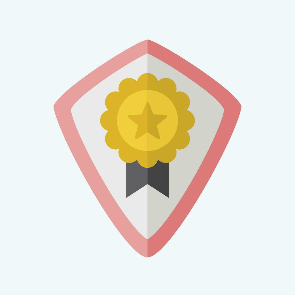 Icon Award 9. related to Award symbol. flat style. simple design editable. simple illustration vector
