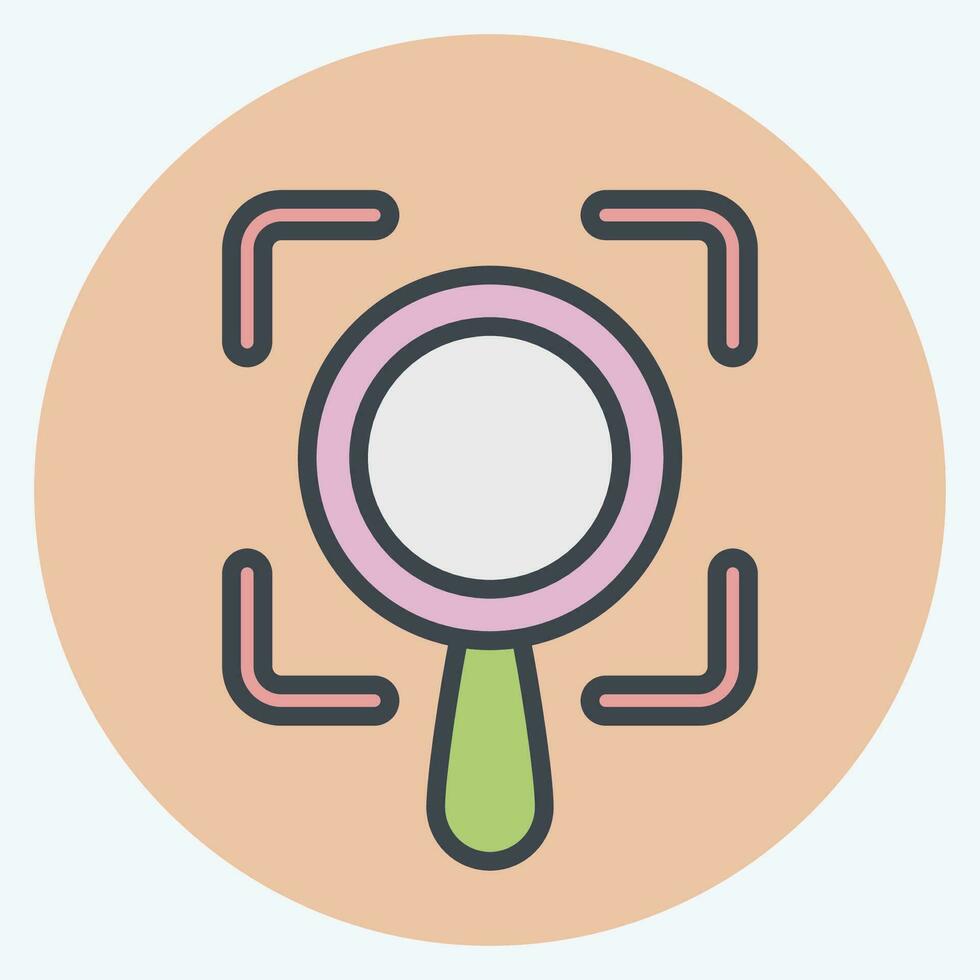 Icon Scope. related to Business Analysis symbol. color mate style simple design editable. simple illustration vector
