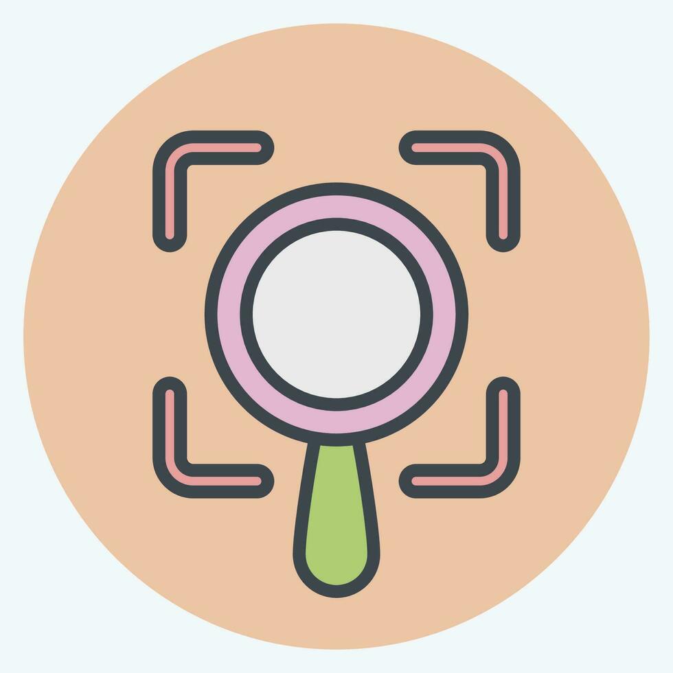 Icon Scope. related to Business Analysis symbol. color mate style simple design editable. simple illustration vector