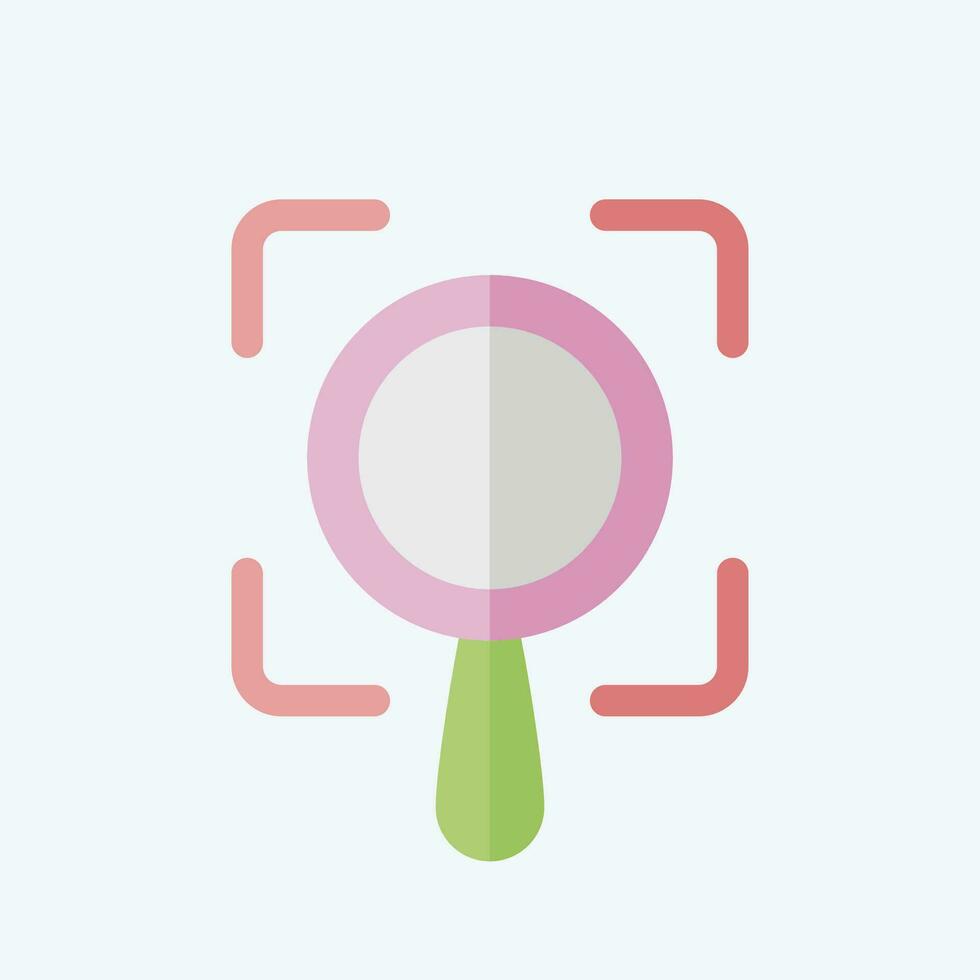 Icon Scope. related to Business Analysis symbol. flat style simple design editable. simple illustration vector