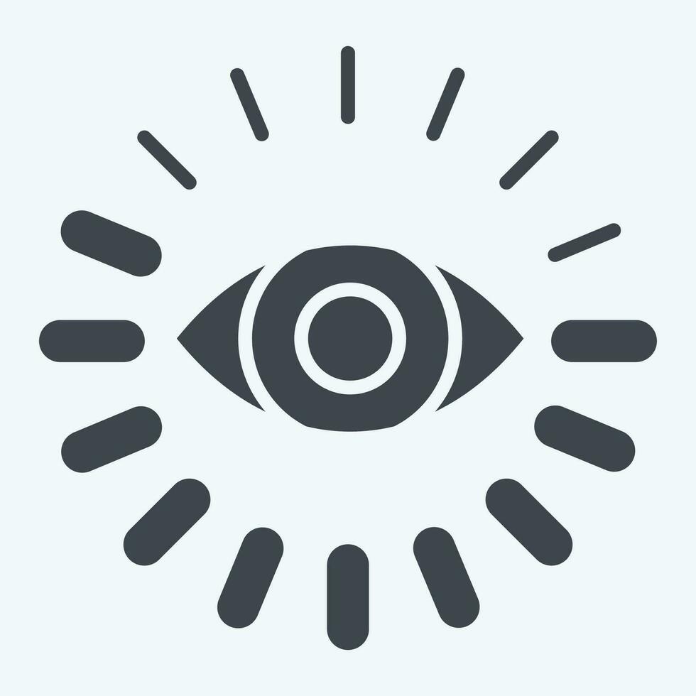 Icon Monitoring. related to Business Analysis symbol. glyph style. simple design editable. simple illustration vector