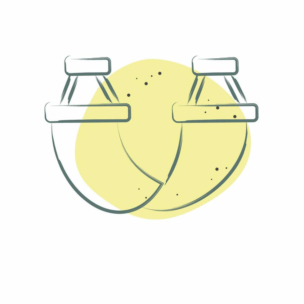 Icon Hammock. related to Camping symbol. Color Spot Style. simple design editable. simple illustration vector