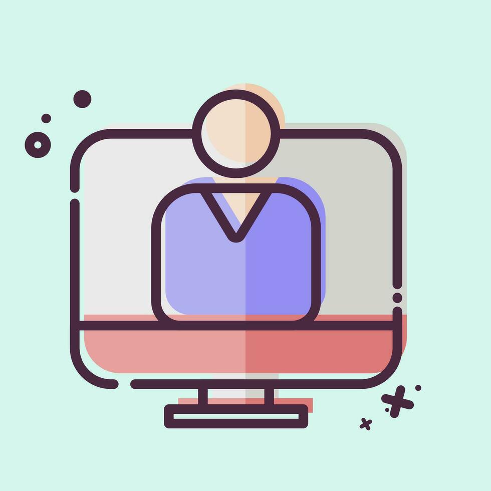 Icon user Acceptance Test. related to Business Analysis symbol. MBE style simple design editable. simple illustration vector
