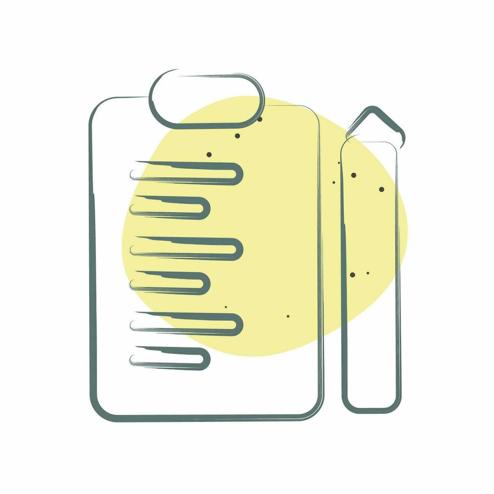 Icon Inspection. related to Business Analysis symbol. Color Spot Style simple design editable. simple illustration vector