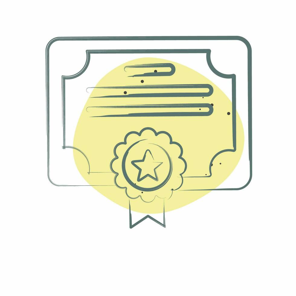 Icon Award 8. related to Award symbol. Color Spot Style. simple design editable. simple illustration vector