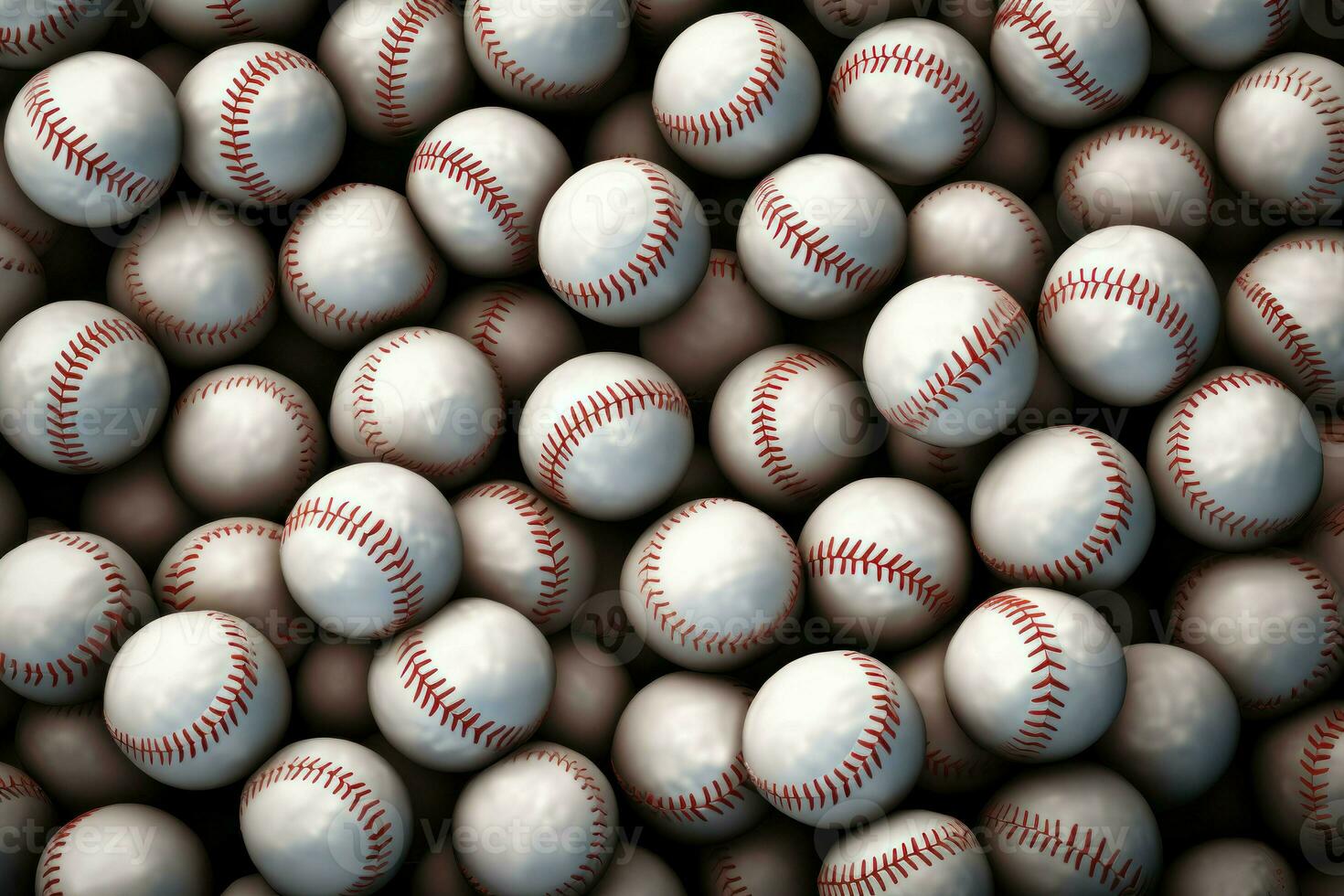 Baseball ball background. Generate Ai photo