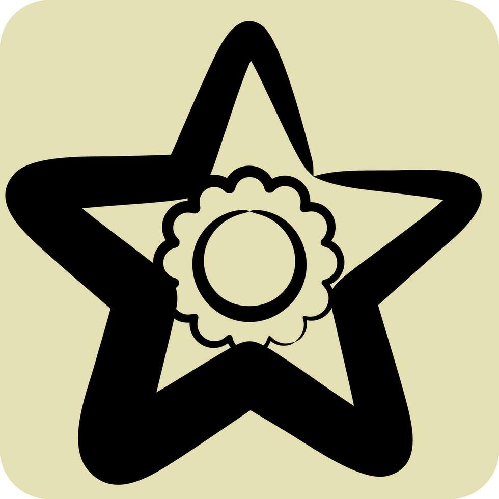 Icon Award. related to Award symbol. hand drawn style. simple design editable. simple illustration vector