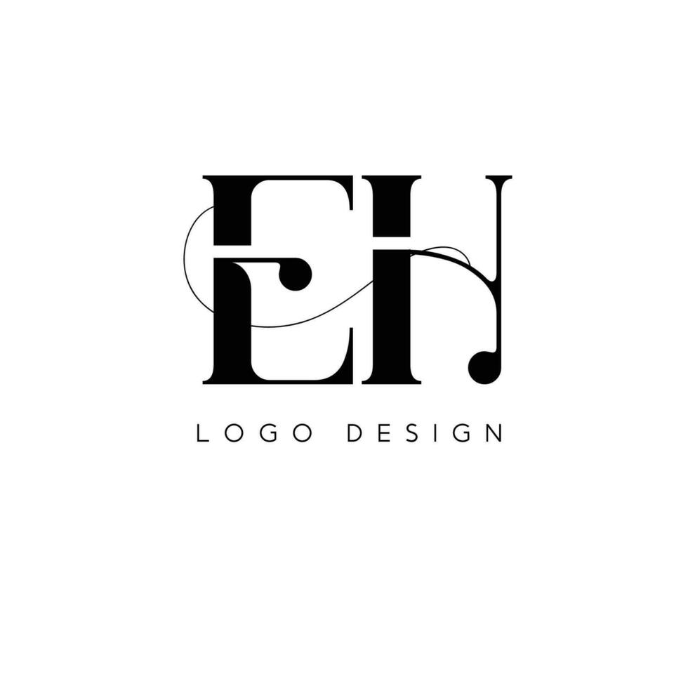 EH initial letter logo vector