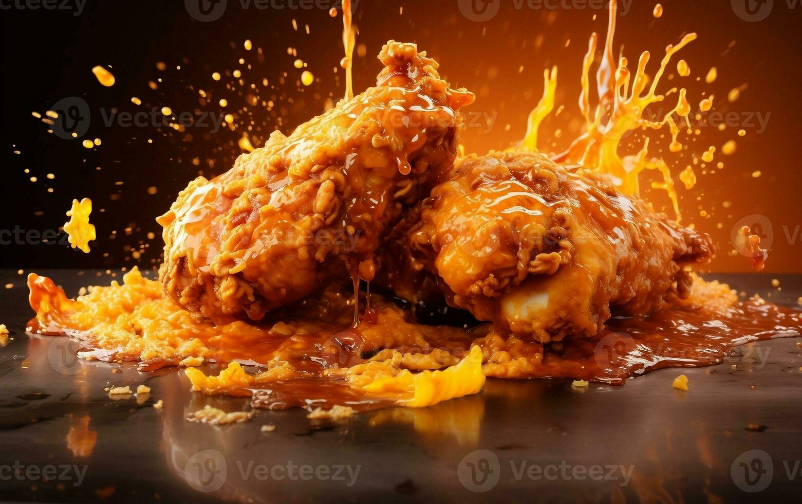 Zinger Chicken Delights. Generative By Ai photo