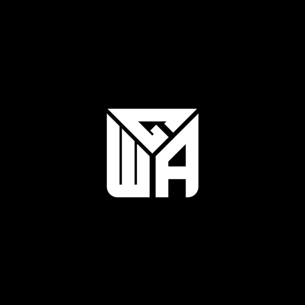 GWA letter logo vector design, GWA simple and modern logo. GWA luxurious alphabet design
