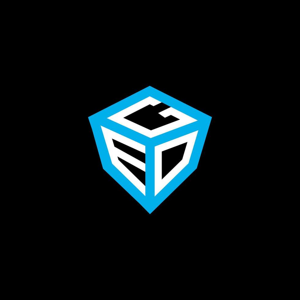 geo letra logo vector diseño, geo sencillo y moderno logo. geo lujoso alfabeto diseño