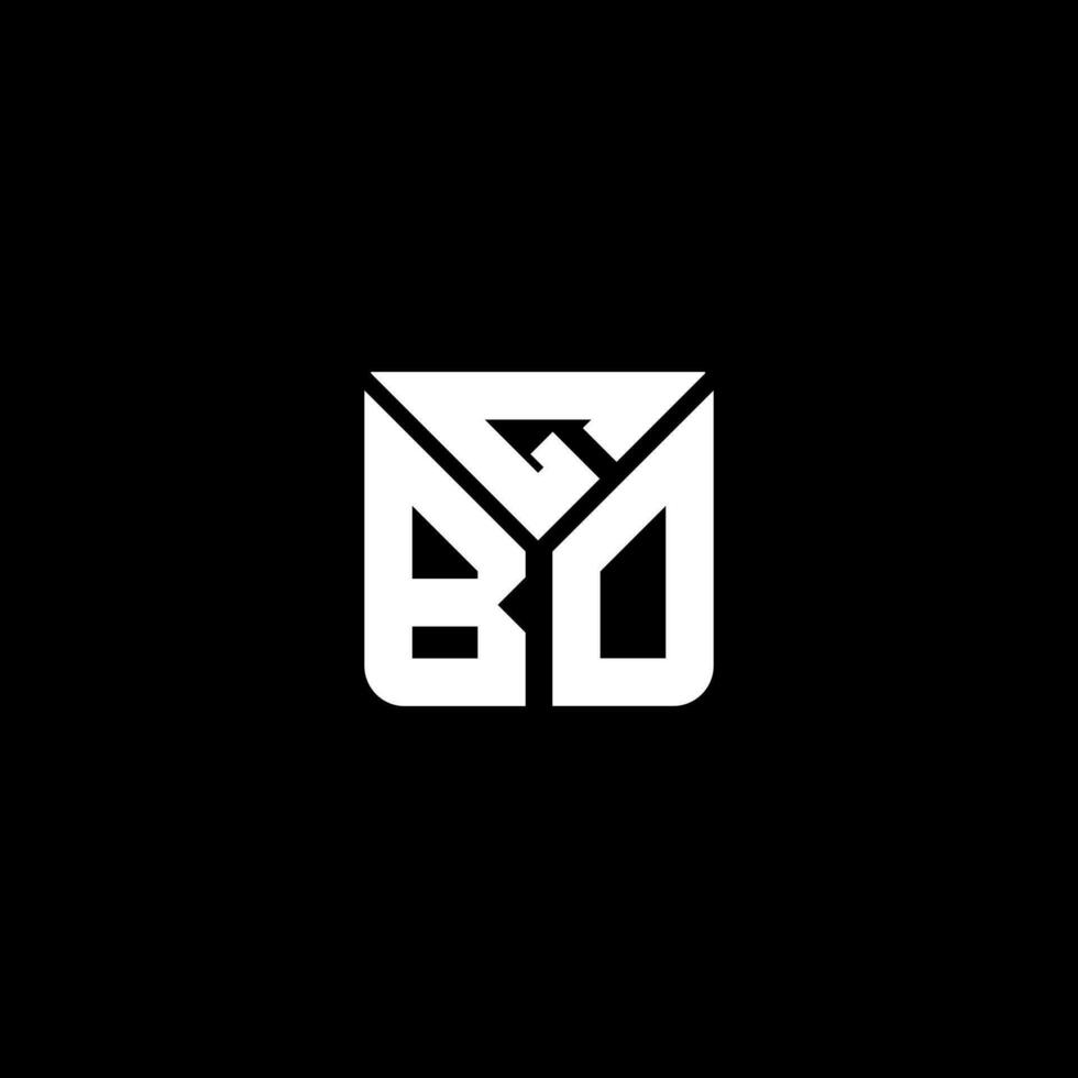 gbo letra logo vector diseño, gbo sencillo y moderno logo. gbo lujoso alfabeto diseño