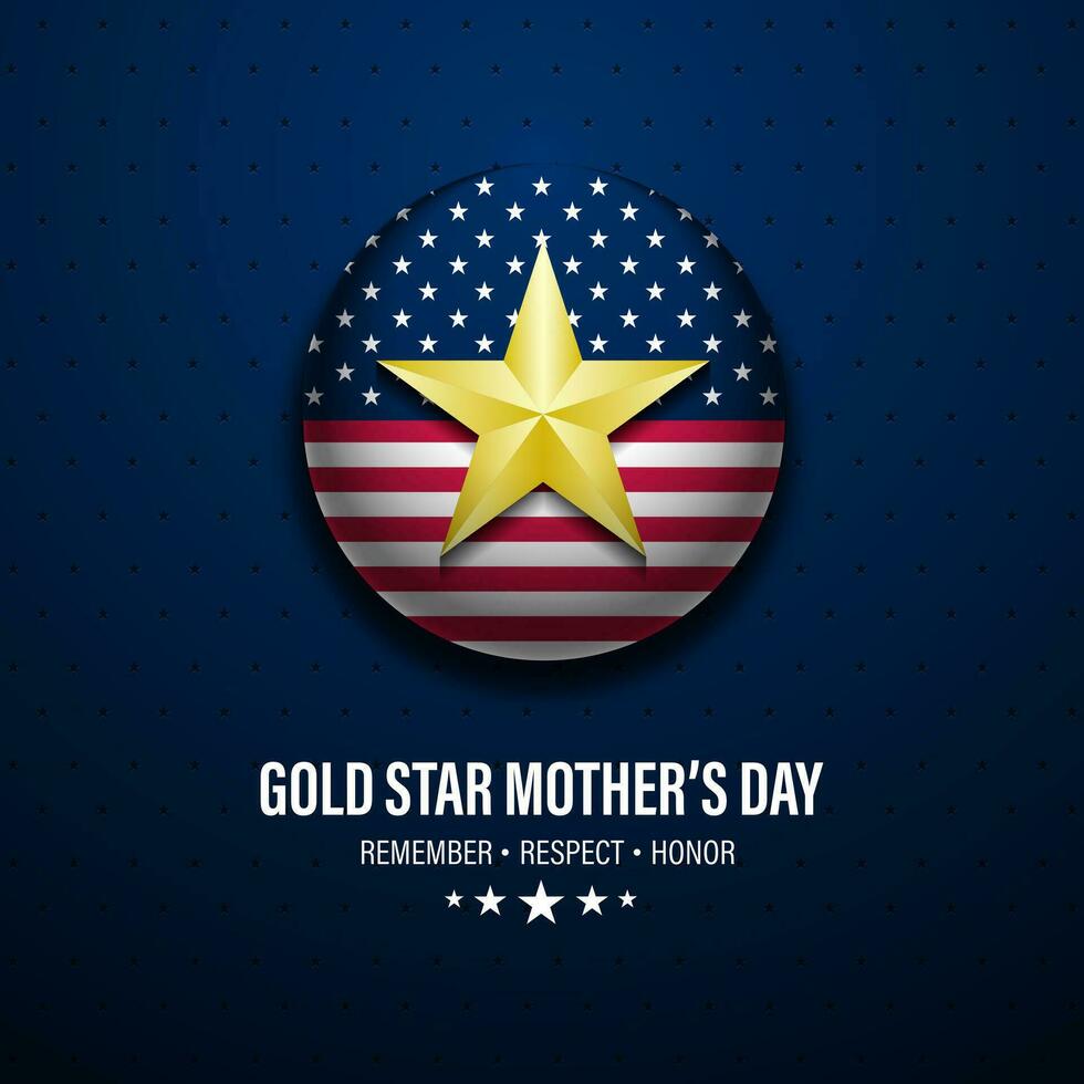 oro estrella madres día antecedentes vector ilustración