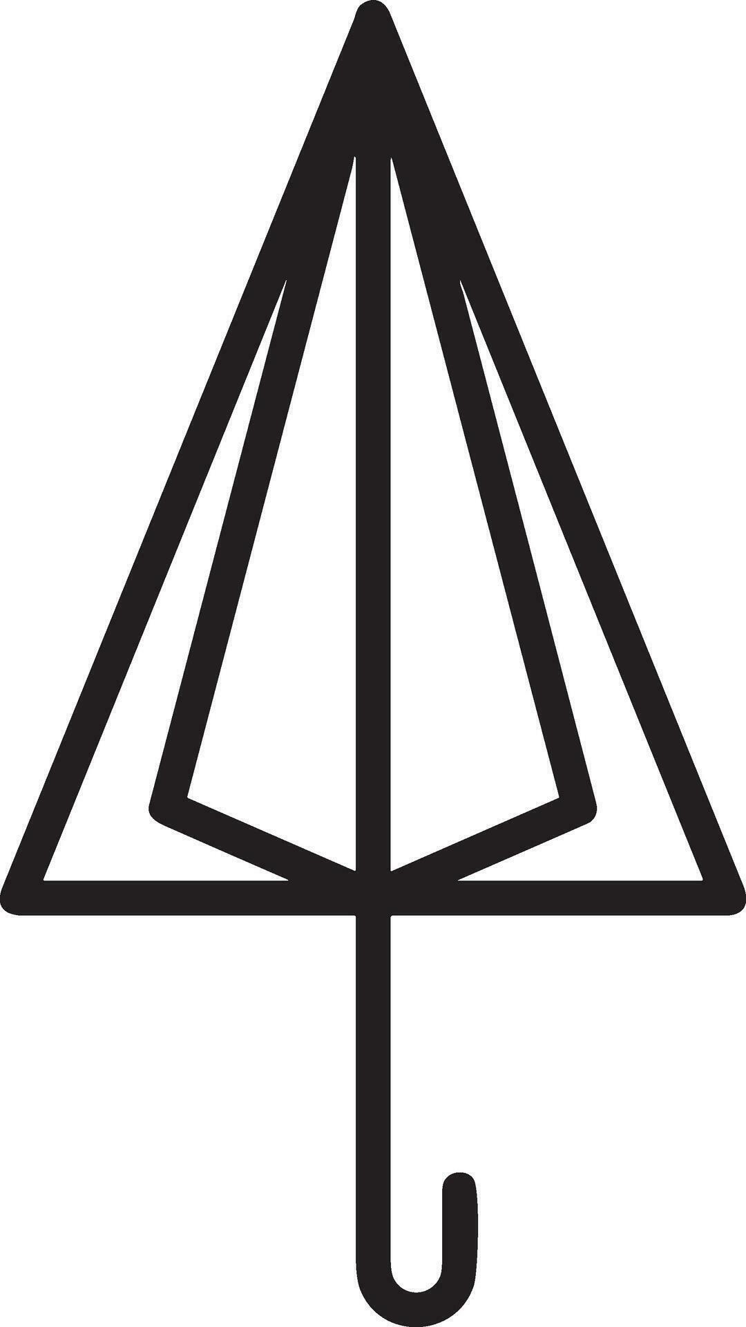 Umbrella protection icon symbol vector image. Illustration of the