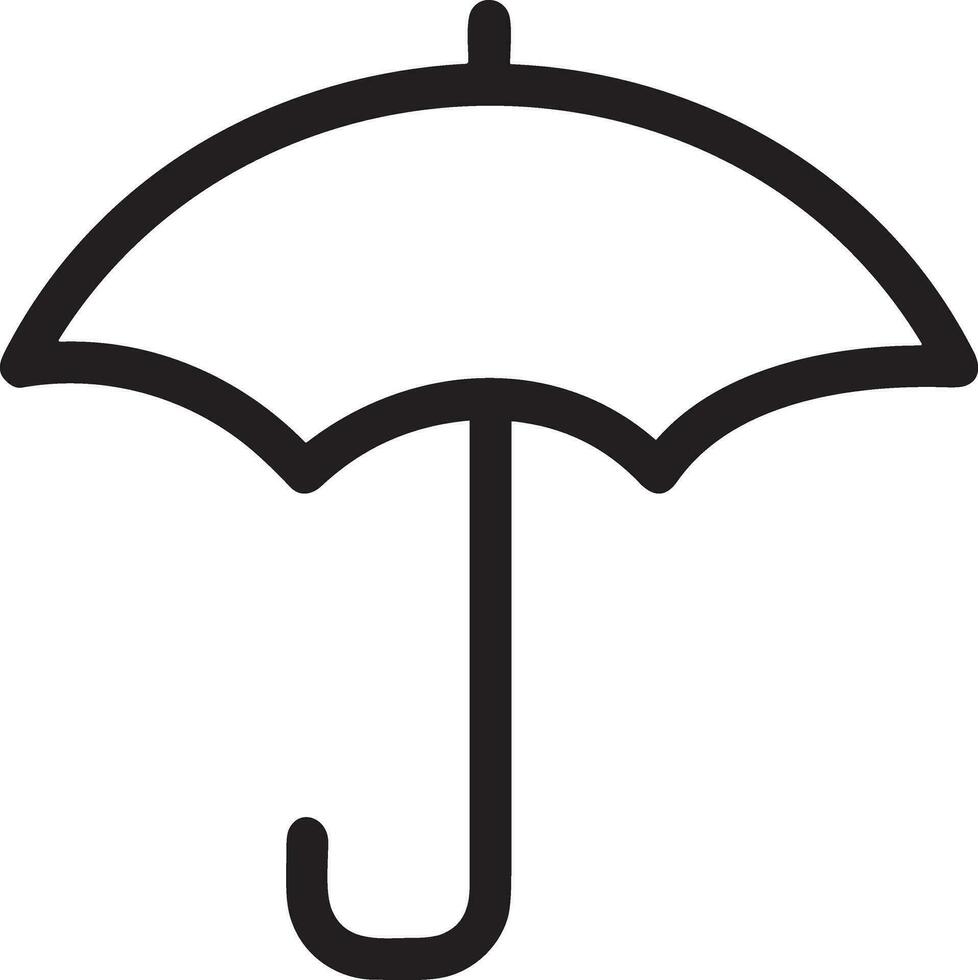 Umbrella protection icon symbol vector image. Illustration of the safety protect umbrella security design image