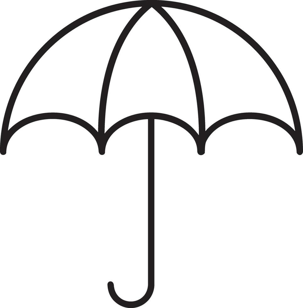 Umbrella protection icon symbol vector image. Illustration of the safety protect umbrella security design image