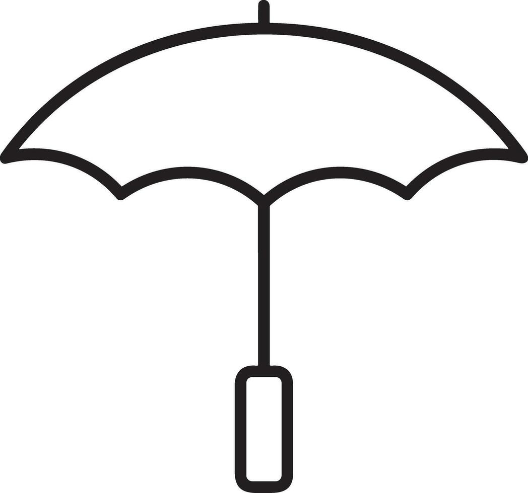 Umbrella protection icon symbol vector image. Illustration of the safety protect umbrella security design image