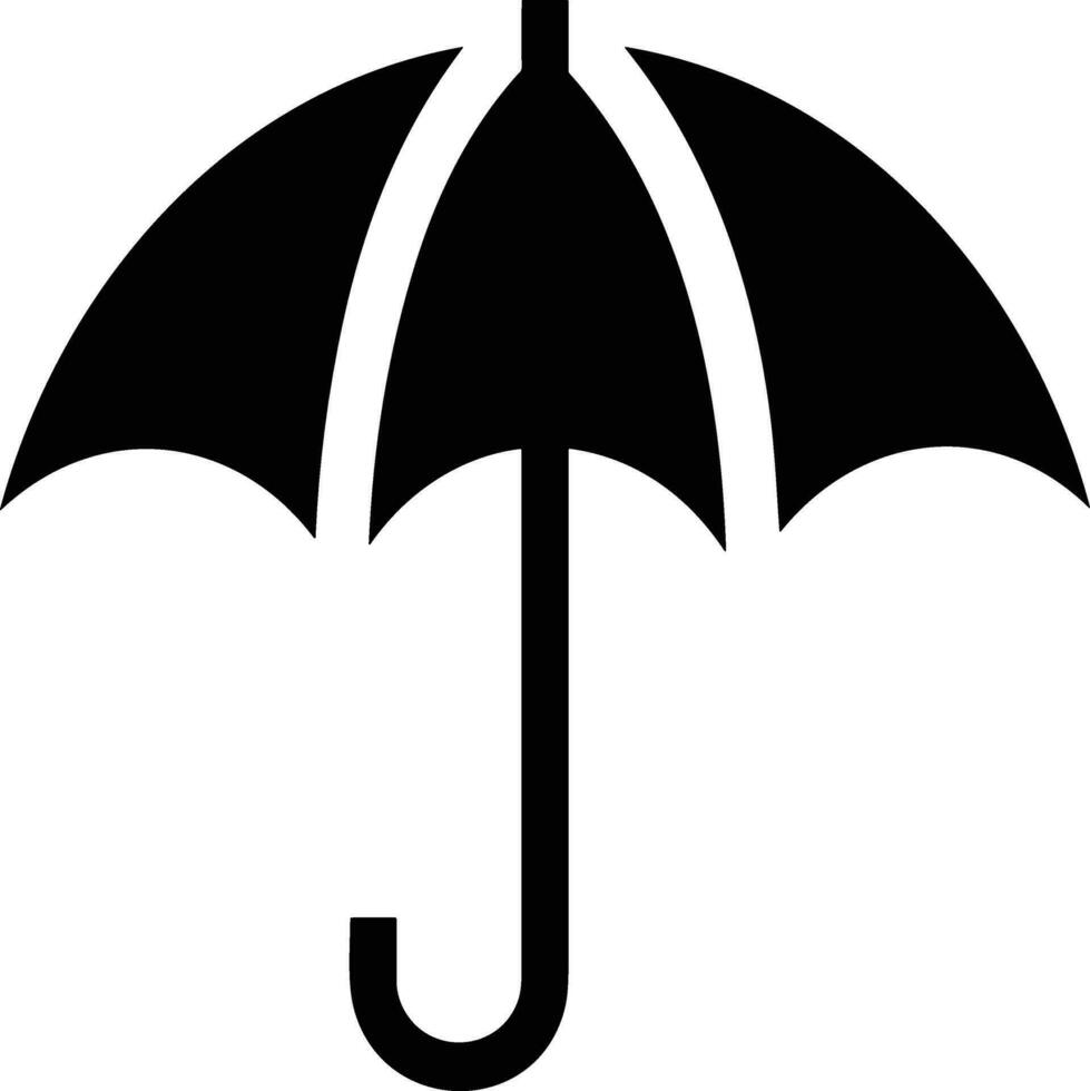 Umbrella protection icon symbol vector image. Illustration of the safety protect umbrella security design image