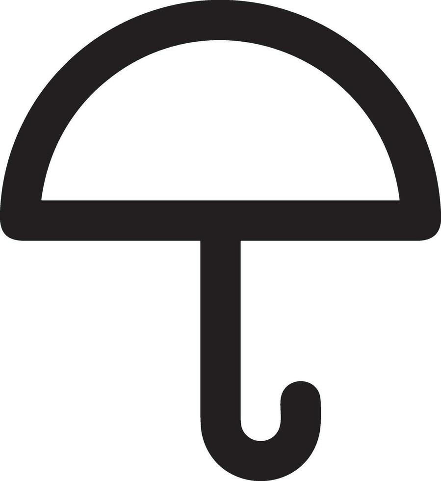 Umbrella protection icon symbol vector image. Illustration of the safety protect umbrella security design image