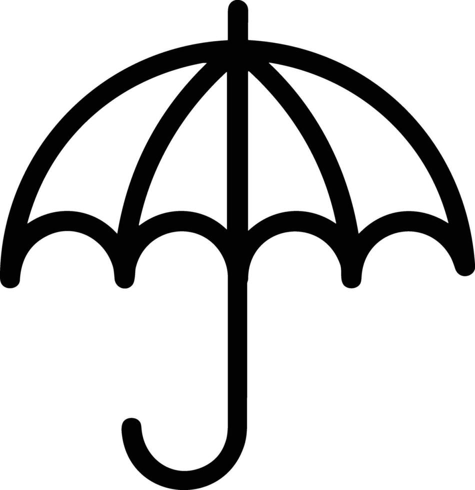 Umbrella protection icon symbol vector image. Illustration of the safety protect umbrella security design image