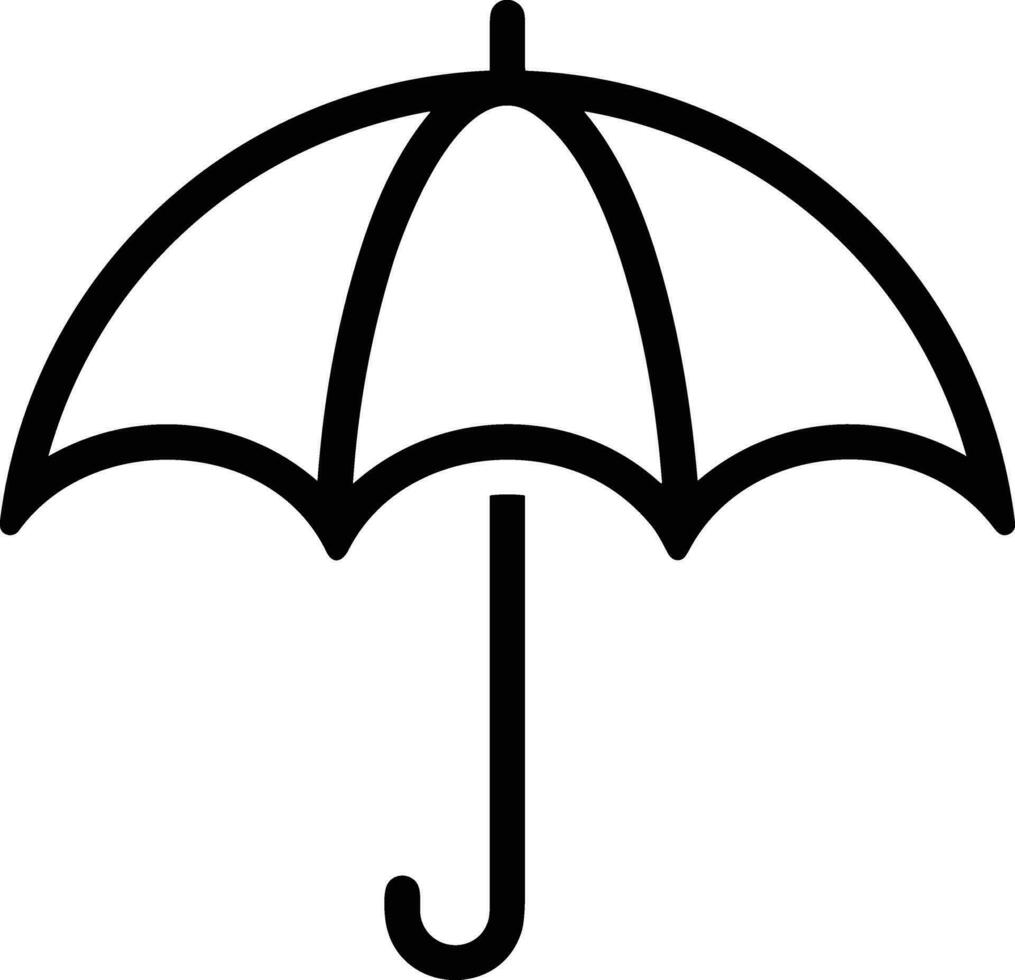 Umbrella protection icon symbol vector image. Illustration of the safety protect umbrella security design image