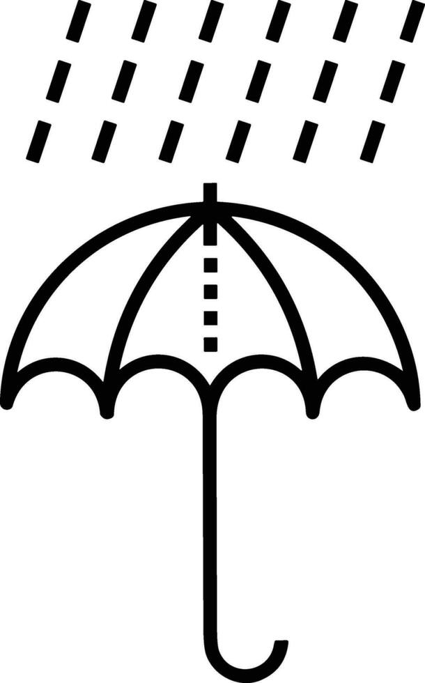 Umbrella protection icon symbol vector image. Illustration of the safety protect umbrella security design image