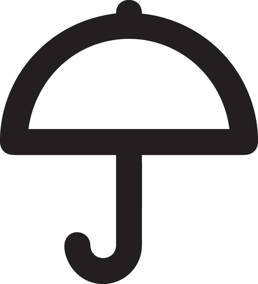 Umbrella protection icon symbol vector image. Illustration of the safety protect umbrella security design image