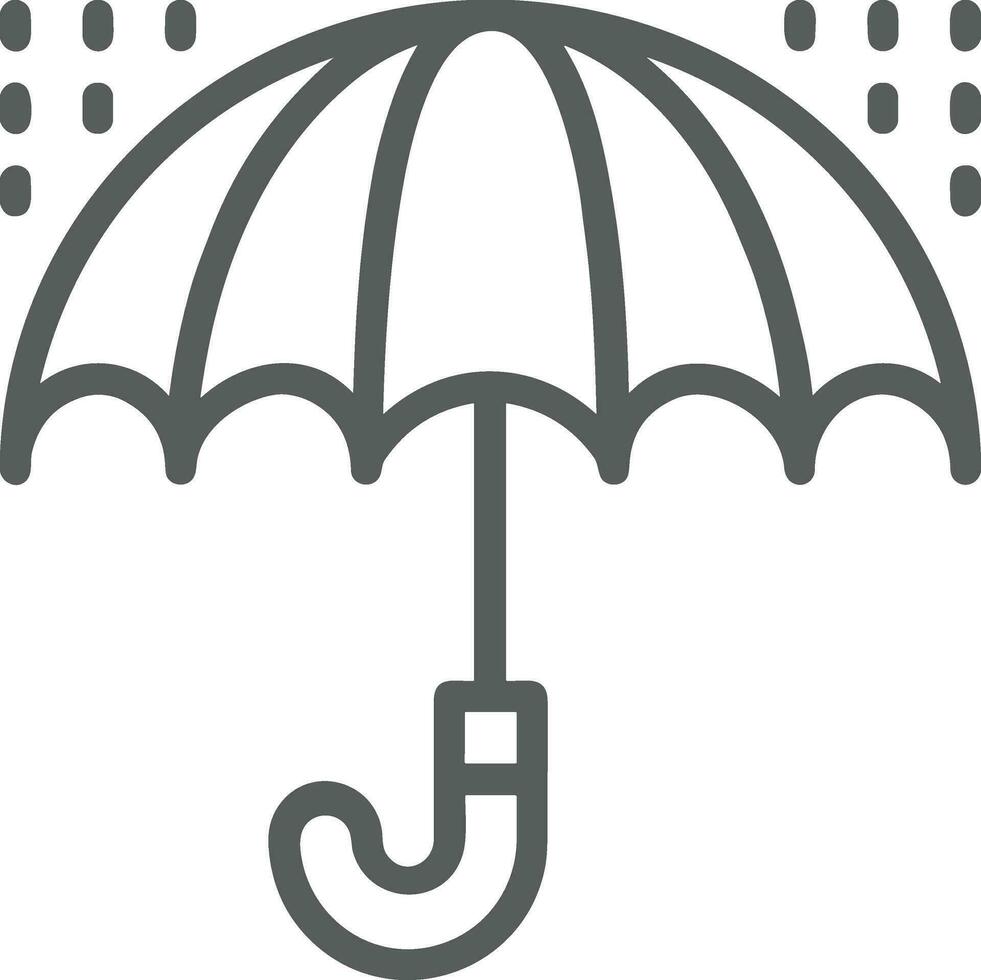 Umbrella protection icon symbol vector image. Illustration of the safety protect umbrella security design image