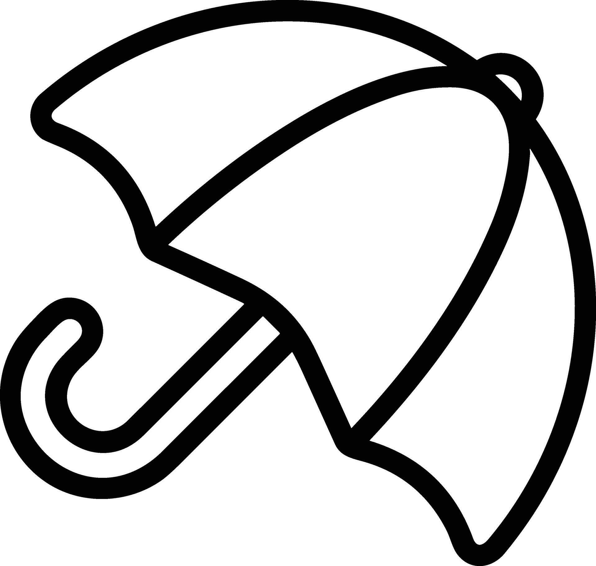 Umbrella protection icon symbol vector image. Illustration of the