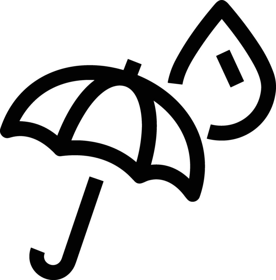 Umbrella protection icon symbol vector image. Illustration of the safety protect umbrella security design image