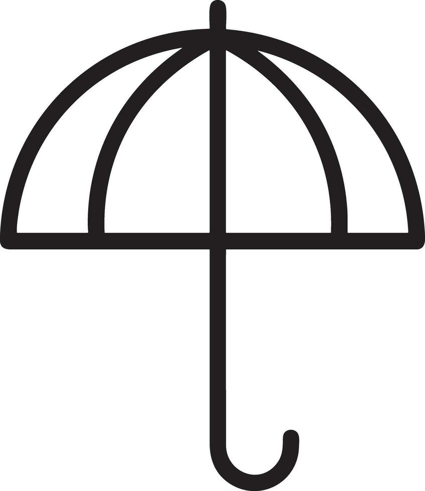 Umbrella protection icon symbol vector image. Illustration of the safety protect umbrella security design image