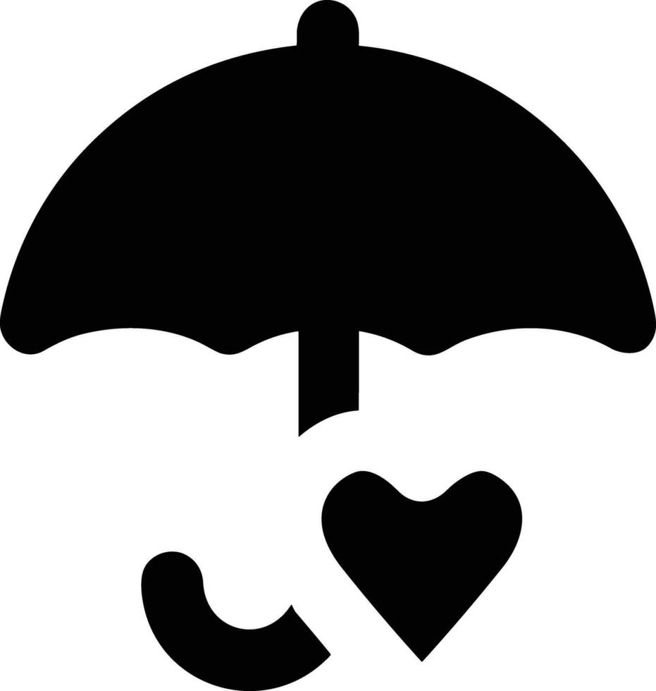 Umbrella protection icon symbol vector image. Illustration of the safety protect umbrella security design image